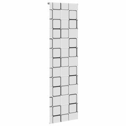 Berkfield Home Shower Roller Blind 70x240 cm Fabric Width 66 cm in Black - thumbnail 3