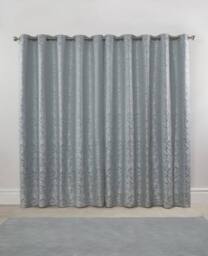 New Edge Blinds Harrow Lined Eyelet Jacquard Curtains in Duck Egg Blue - Size: 168 cm width x 137 cm drop - thumbnail 3