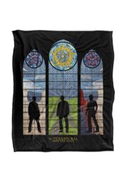 Warner Brothers Supernatural Stained Glass Silky Touch Super Soft Throw Blanket in White