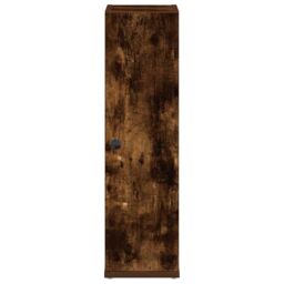 Berkfield Home Bathroom Cabinet with Roll Holder Smoked Oak 20.5x22x72 cm in Brown - thumbnail 4