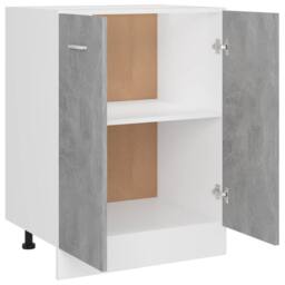 Berkfield Home Durable Bottom Cabinet Concrete Grey 60x46x81.5 cm Engineered Wood - thumbnail 5