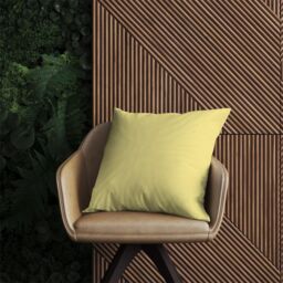 Warren Reed - Designer Sweetcorn Yellow Outdoor Cushion - Size: 45 cm x 45 cm - thumbnail 2