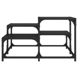 Berkfield Home Durable Coffee Table Black 68x68x40 cm Engineered Wood - Size: 68 x 68 x 40 cm - thumbnail 4