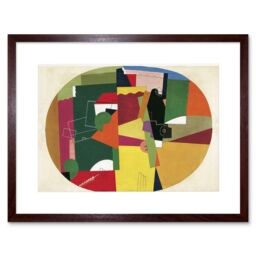 "Artery8 Wall Art Print Valmier Paysage Framed in Brown - Size: W7"" x H9""" - thumbnail 1