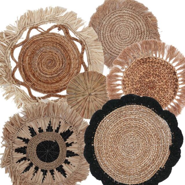KDMD Set of Six Natural Wall Art - Kribo Collection - image 1