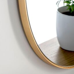 Yearn Mirrors Large Full Length Gold Curved Mirror 150x60cm - Size: 150x60 cm - thumbnail 3