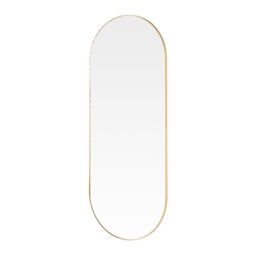 Yearn Mirrors Large Full Length Gold Curved Mirror 150x60cm - Size: 150x60 cm - thumbnail 4