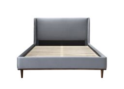 Birlea King Size Bed Frame Grey Nicola Velvet Fabric 5FT 150cm in Dark Grey - thumbnail 5