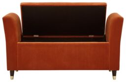 GFW Genoa Velvet Window Seat in Orange - thumbnail 5