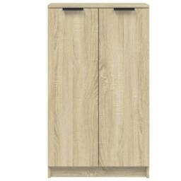 Berkfield Home Shoe Cabinet Sonoma Oak 59x35x100 cm Engineered Wood in Light Tan - Size: 59 x 35 x 100 cm - thumbnail 4