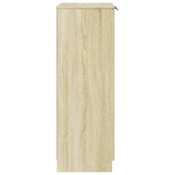 Berkfield Home Shoe Cabinet Sonoma Oak 59x35x100 cm Engineered Wood in Light Tan - Size: 59 x 35 x 100 cm - thumbnail 5