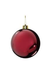 KDMD Burgundy Shiny Shatterproof Bauble x1 25cm - thumbnail 2