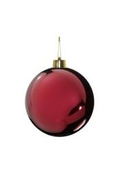 KDMD Burgundy Shiny Shatterproof Bauble x1 25cm
