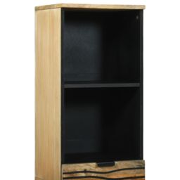 Berkfield Home Bathroom Cabinet 38x33.5x160 cm in Solid Mango Wood in Beige - thumbnail 6