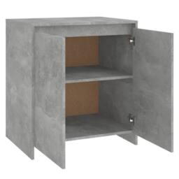 Berkfield Home Sideboard Concrete Grey 70x41x75 cm Engineered Wood - Size: 70 x 41 x 75 cm - thumbnail 8