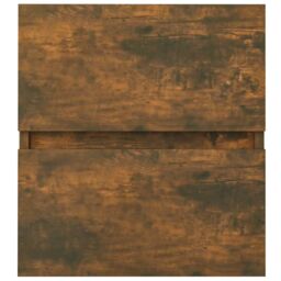 Berkfield Home Sink Cabinet Smoked Oak 41x38.5x45 cm Engineered Wood in Brown - thumbnail 5
