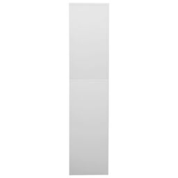 Berkfield Home Office Cabinet Light Grey 90x40x180 cm Steel - Size: 90 x 40 x 180 cm - thumbnail 3
