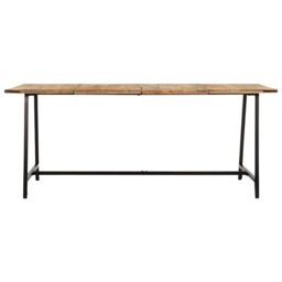 Berkfield Home Dining Table 180x90x75 cm Solid Wood Mango in Brown - Size: 180 x 90 x 75 cm - thumbnail 2