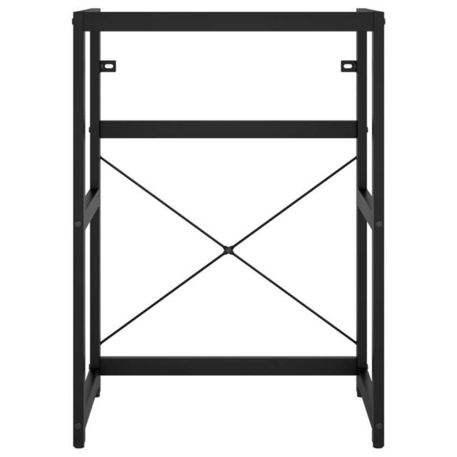Berkfield Home Durable Bathroom Washbasin Frame Black 59x38x83 cm Iron - Size: 59 x 38 x 83 cm - image 1