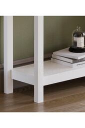Home Discount Vida Designs Arlington 3 Drawer Console Table Storage Organizer in White - thumbnail 5