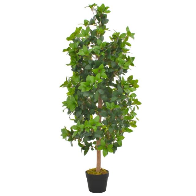 Berkfield Home Artificial Plant Laurel Tree with Pot Green 120 cm - image 1