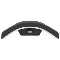 Berkfield Home Outdoor LED Wall Light with Sensor Black Die-cast Aluminium - thumbnail 4