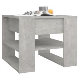 Berkfield Home Coffee Table Concrete Grey 55.5x55x45 cm Engineered Wood - thumbnail 6