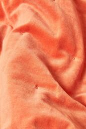 Homescapes Velvet Quilted Throw 100% Cotton, Soft & Luxurious Blanket in Burnt Orange - Size: 150 cm x 200 cm - thumbnail 3