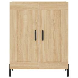 Berkfield Home Sideboard Sonoma Oak 69.5x34x90 cm Engineered Wood in Light Tan - thumbnail 5