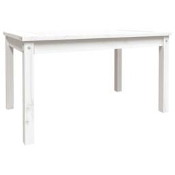 Berkfield Home Garden Table White 82.5x50.5x45 cm Solid Wood Pine