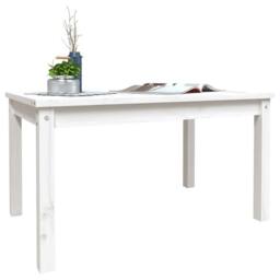 Berkfield Home Garden Table White 82.5x50.5x45 cm Solid Wood Pine - thumbnail 4