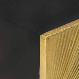 Berkfield Home Bedside Cabinet with Brass Front 40x30x50 cm Solid Mango Wood in Black - Size: 40 x 30 x 50 cm - thumbnail 7