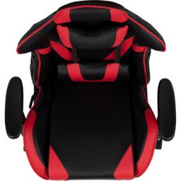 FWStyle Black & Red Bucket Seat Racer Gaming Chair Faux Leather - thumbnail 3