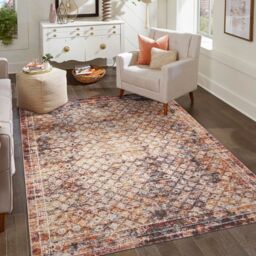 Desire Rugs Aress Washable Modern Living Room Area Rug -Low Pile Lattice Design - Size: 120 cm x 170 cm - thumbnail 1
