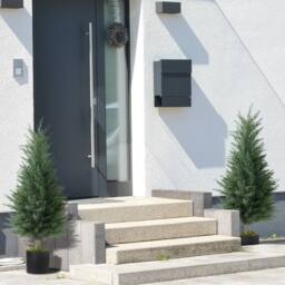 Wyld Haus Lusa Set of 2 Outdoor Artificial Cypress Trees 90cm UV Resistant in Green - thumbnail 9