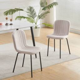 MCC Direct Bella Luxe Set of 2 Dining Chairs Dining Chairs in Baby Pink