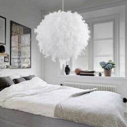 Kelvenix FEATHER ROUND CEILING LIGHT SHADE in White - thumbnail 5