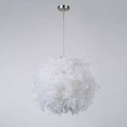 Kelvenix FEATHER ROUND CEILING LIGHT SHADE in White - thumbnail 4