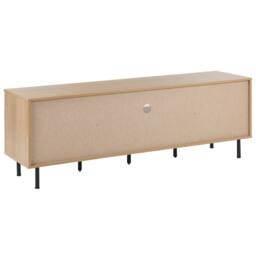 Wyld and Coco TV Stand Light Brown and White MDF with Storage 160 x 56 x 40 cm - thumbnail 6