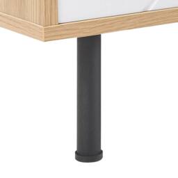 Wyld and Coco TV Stand Light Brown and White MDF with Storage 160 x 56 x 40 cm - thumbnail 7