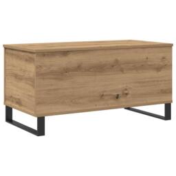 Berkfield Home Coffee Table Artisan Oak 90x44.5x45 cm Engineered Wood in Brown - thumbnail 1