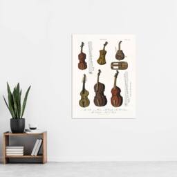 "Artery8 Violin Viola Cello Encyclopedia Londinensis Wall Art Print Poster in White - Size: W18"" x H24""" - thumbnail 4
