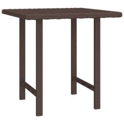 Berkfield Home Side Tables 3 pcs Brown Poly Rattan - thumbnail 4