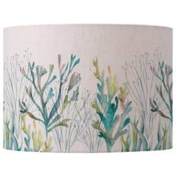 Voyage Maison Coral Reef Eva Lampshade in Green - Size: 40 cm diameter x 25 cm high
