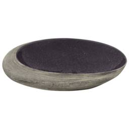 Berkfield Home Durable Countertop Basin Purple & Grey Oval 59x40x14 cm Ceramic - Size: 59 x 40 x 14 cm - thumbnail 4