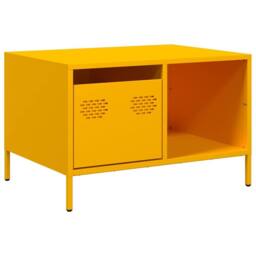 Berkfield Home Coffee Table Mustard Yellow 68.5x50x43.5 cm Cold-rolled Steel
