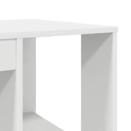 Berkfield Home White Computer Desk White Particle board Medium Storage - thumbnail 8