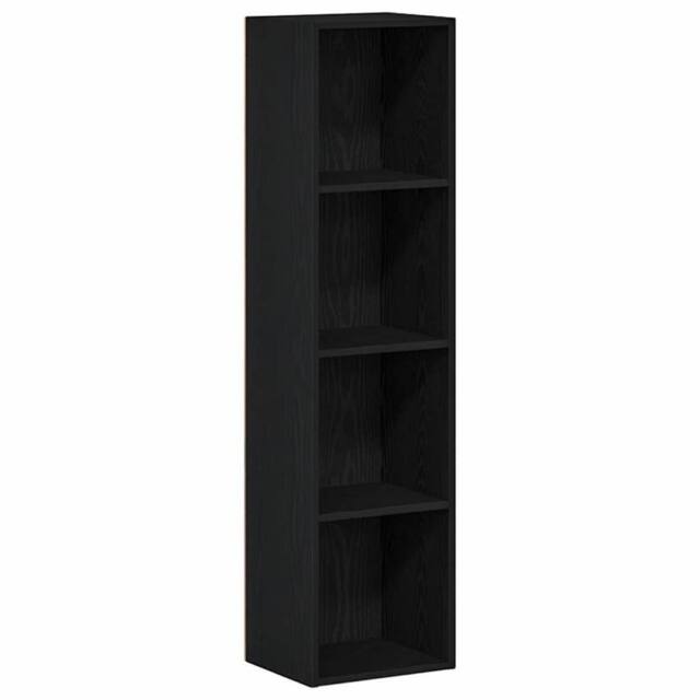 Berkfield Home Bookcase Black Oak 36x30x143 cm Engineered Wood - Size: 36 x 30 x 143 cm - image 1