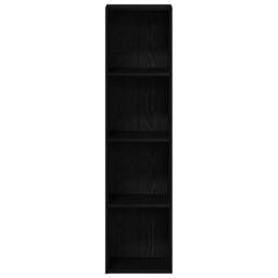Berkfield Home Bookcase Black Oak 36x30x143 cm Engineered Wood - Size: 36 x 30 x 143 cm - thumbnail 6