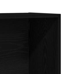 Berkfield Home Bookcase Black Oak 36x30x143 cm Engineered Wood - Size: 36 x 30 x 143 cm - thumbnail 9